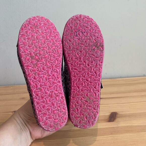 Toms Tiny Mary Jane Flat Silver Moroccan Print T11 - Picture 6 of 8